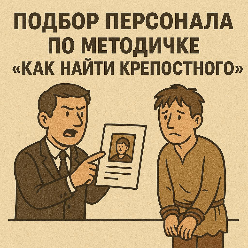 🤑 ПОДБОР ПЕРСОНАЛА ПО МЕТОДИЧКЕ «КАК НАЙТИ КРЕПОСТНОГО» | Сетка — социальная сеть от hh.ru
