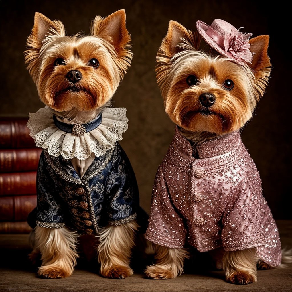 🧵 Мода для йорков сквозь века! 🕰🐾
18 век – Йорки трудились на шахтах Англии, а их шелковистая шерсть вдохновила людей на создание роскошных нарядов! ✨ «Рабочий класс → аристократия» 😏👑
19 век – Виктор... | Сетка — социальная сеть от hh.ru