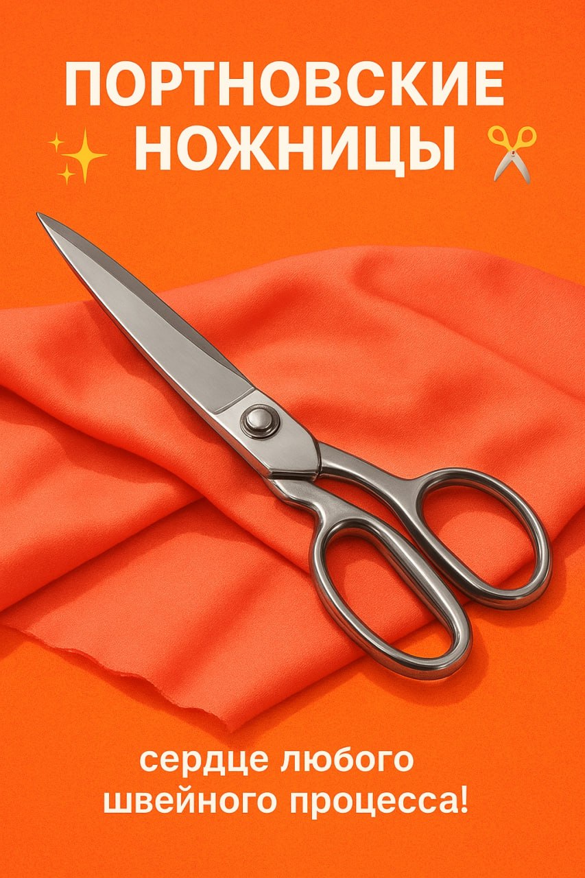 🔪✨ Портновские ножницы — сердце любого швейного процесса! ✨🔪
Без них не получится аккуратного кроя 👗, ведь именно они позволяют разрезать ткань ровно и красиво | Сетка — социальная сеть от hh.ru