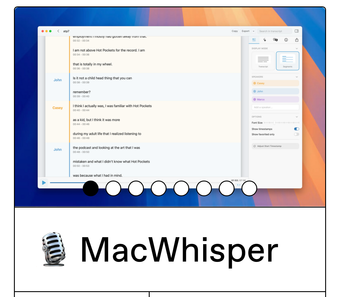 Расшифровка без облака и слежки: MacWhisper | Сетка — социальная сеть от hh.ru