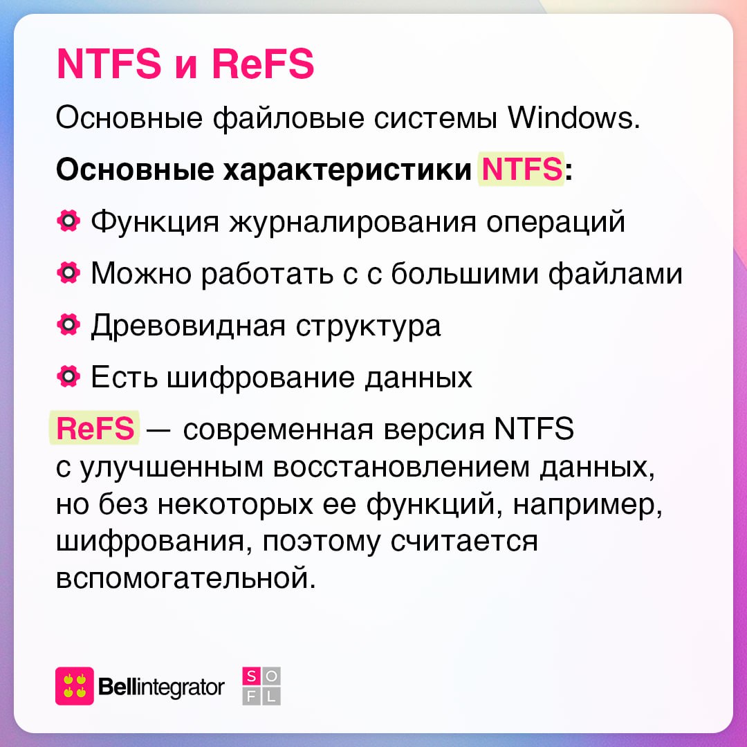 Немного об управлении файлами 🗂
Видов файловых систем предостаточно — по этому поводу собрали самые популярные в одном посте | Сетка — социальная сеть от hh.ru