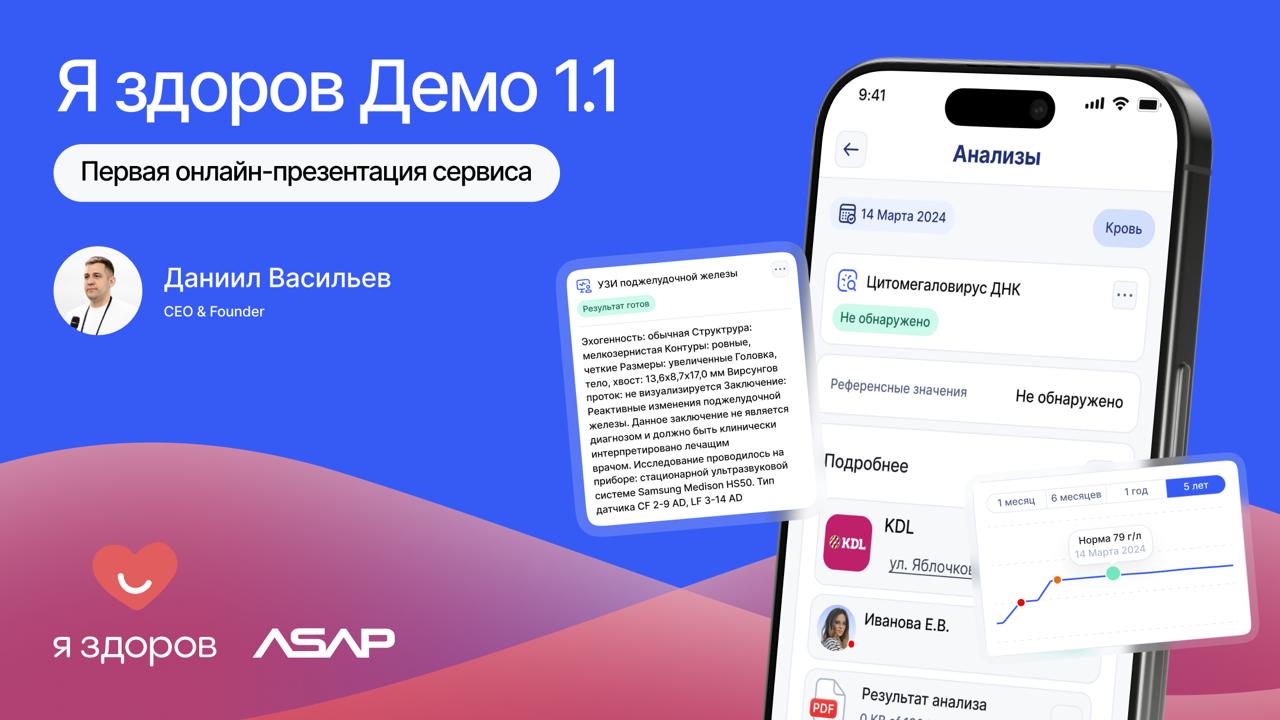 Провели вчера Демо 1.1 нашего проекта Я здоров
1 | Сетка — социальная сеть от hh.ru