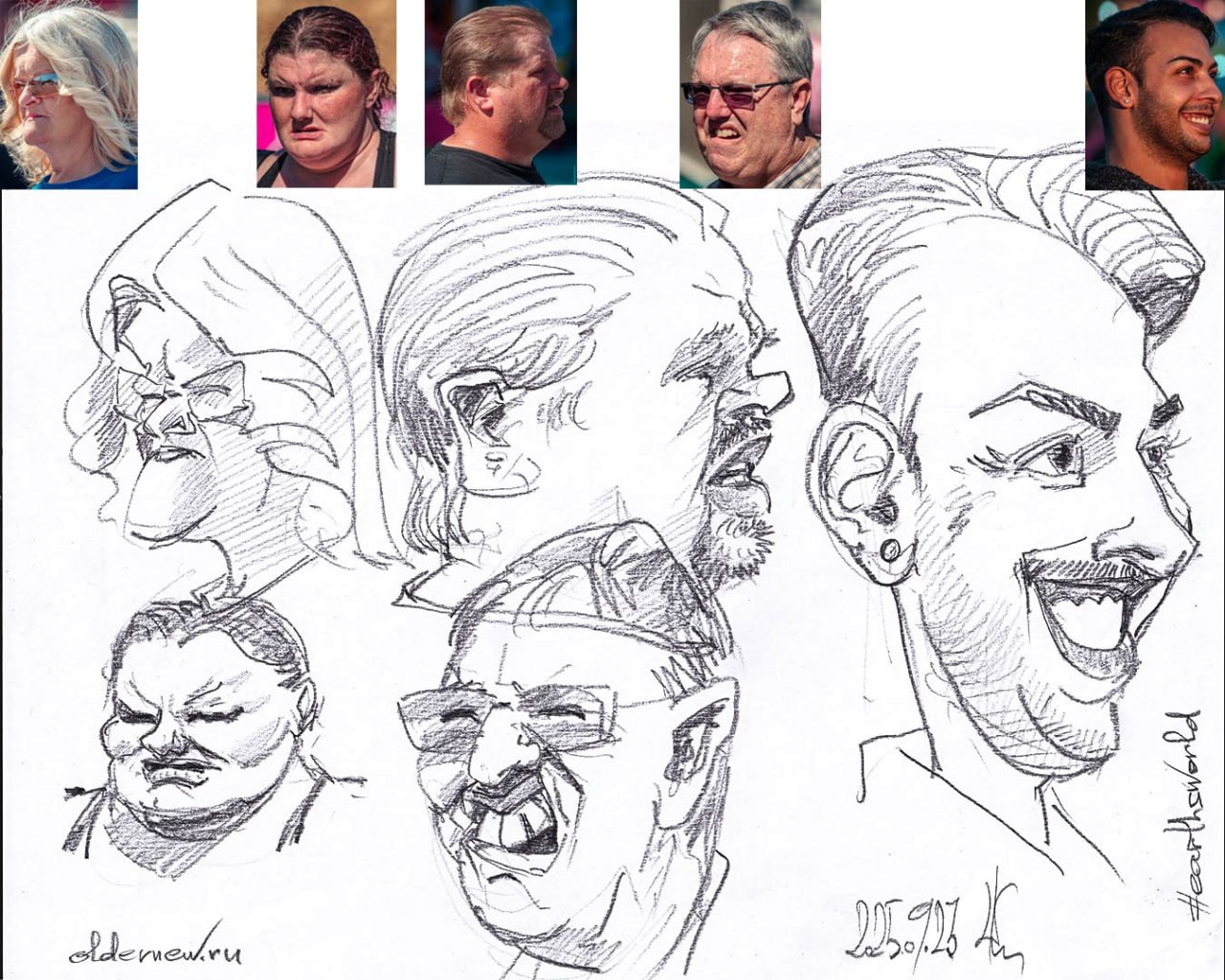 Карандашная разминка (~30 мин) — скетчи по фото от @earthsworld #earthsworld
#caricature #caricaturas
#шарж #шаржпофото #шаржназаказ #скетч #карандаш #pencil
#oldernewpencil #oldernewcartoon #ondailya... | Сетка — социальная сеть от hh.ru