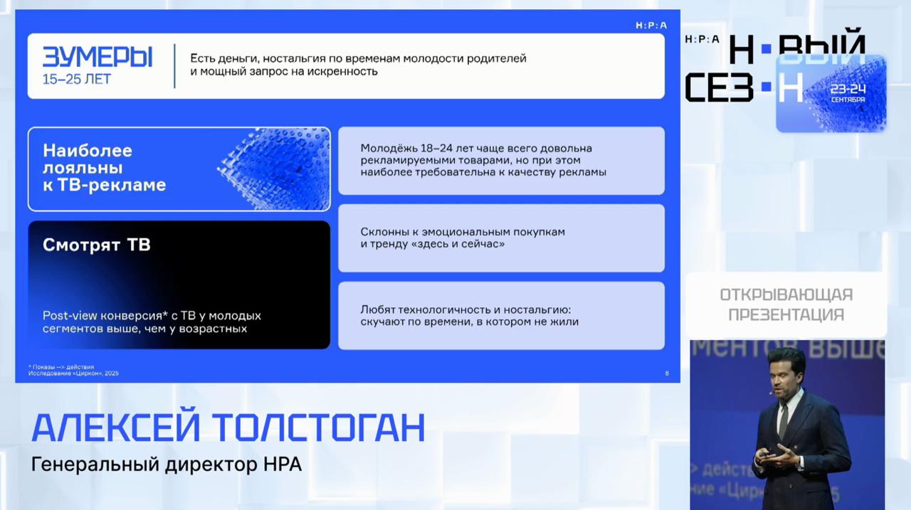 Отношения поколений с ТВ, рекламой и покупками | Сетка — социальная сеть от hh.ru