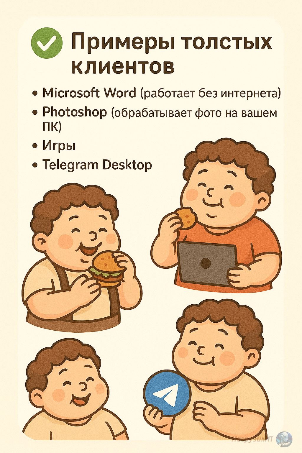 Привет, коллеги! 👋
Сегодня разбираем одну из базовых тем в архитектуре клиент-сервер - "толстый" клиент (никакого буллинга, он реально так называется 😅) | Сетка — социальная сеть от hh.ru