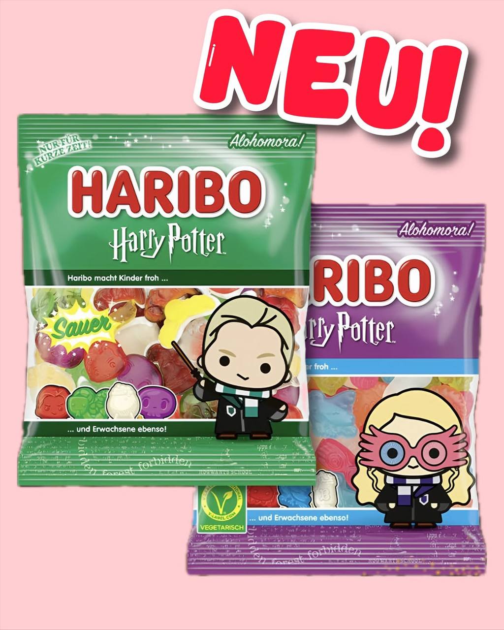 Ааааа, Haribo продолжили серию по Гарри Поттеру. В зарубежных магазинах уже начали появляться новые пачки мармеладок:
🍕 С Малфоем — кислые, фруктовые, в форме змей, зелий, шляп волшебников и т.д | Сетка — социальная сеть от hh.ru