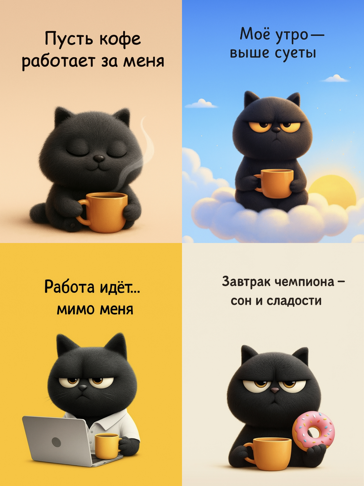 Утро с котикамм | Сетка — социальная сеть от hh.ru