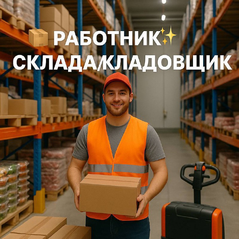 📦✨ РАБОТНИК СКЛАДА / КЛАДОВЩИК
Ищем энергичных и ответственных сотрудников для работы на складе!
Если ты готов к новым вызовам и хочешь стать частью нашей команды — читай дальше 👇
📍 Локации: Серпухов,... | Сетка — социальная сеть от hh.ru