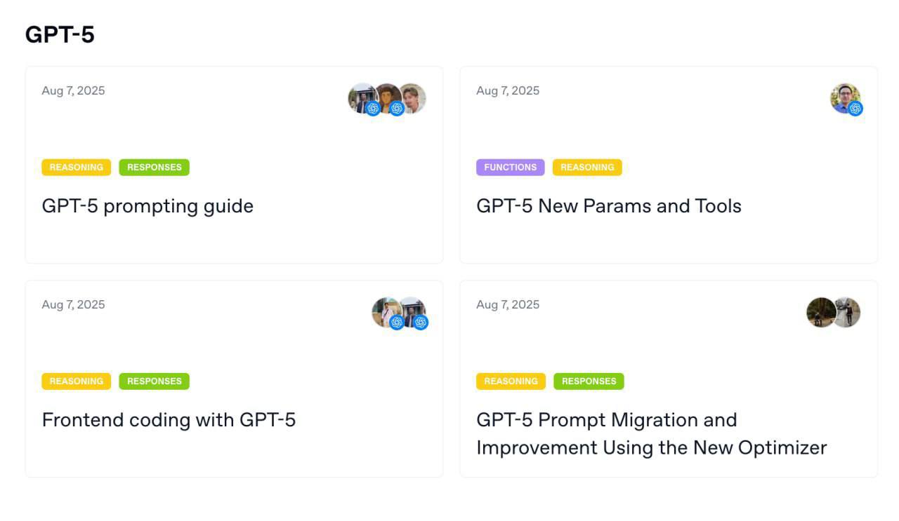 Официальный гайд от OpenAI по ПРОМПТ-ам для Chat GPT-5
Ребят, всем привет 👋🏻
Для прокачки навыков общения с ИИ и создания промпт-ов
👍Рекомендую пользоваться гайдами и подсказками от OpenAI.
На оф | Сетка — социальная сеть от hh.ru