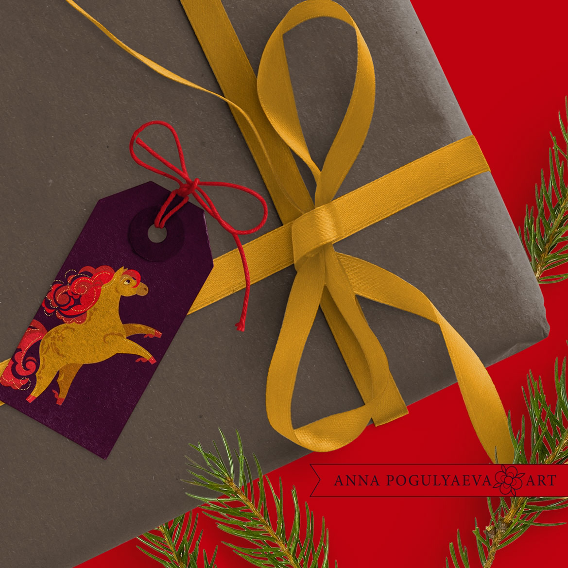 Сивка-Бурка. Иллюстрация в стиле хохломской росписи | Сетка — социальная сеть от hh.ru