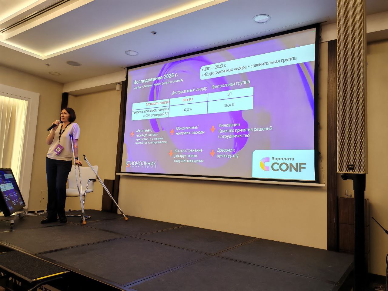 Очередная конференция «Зарплата Conf 2025» в Новосибирске состоялась!
Мария Цуркан выступила с темой «Токсичный руководитель: стратегии работы и самозащиты» | Сетка — социальная сеть от hh.ru