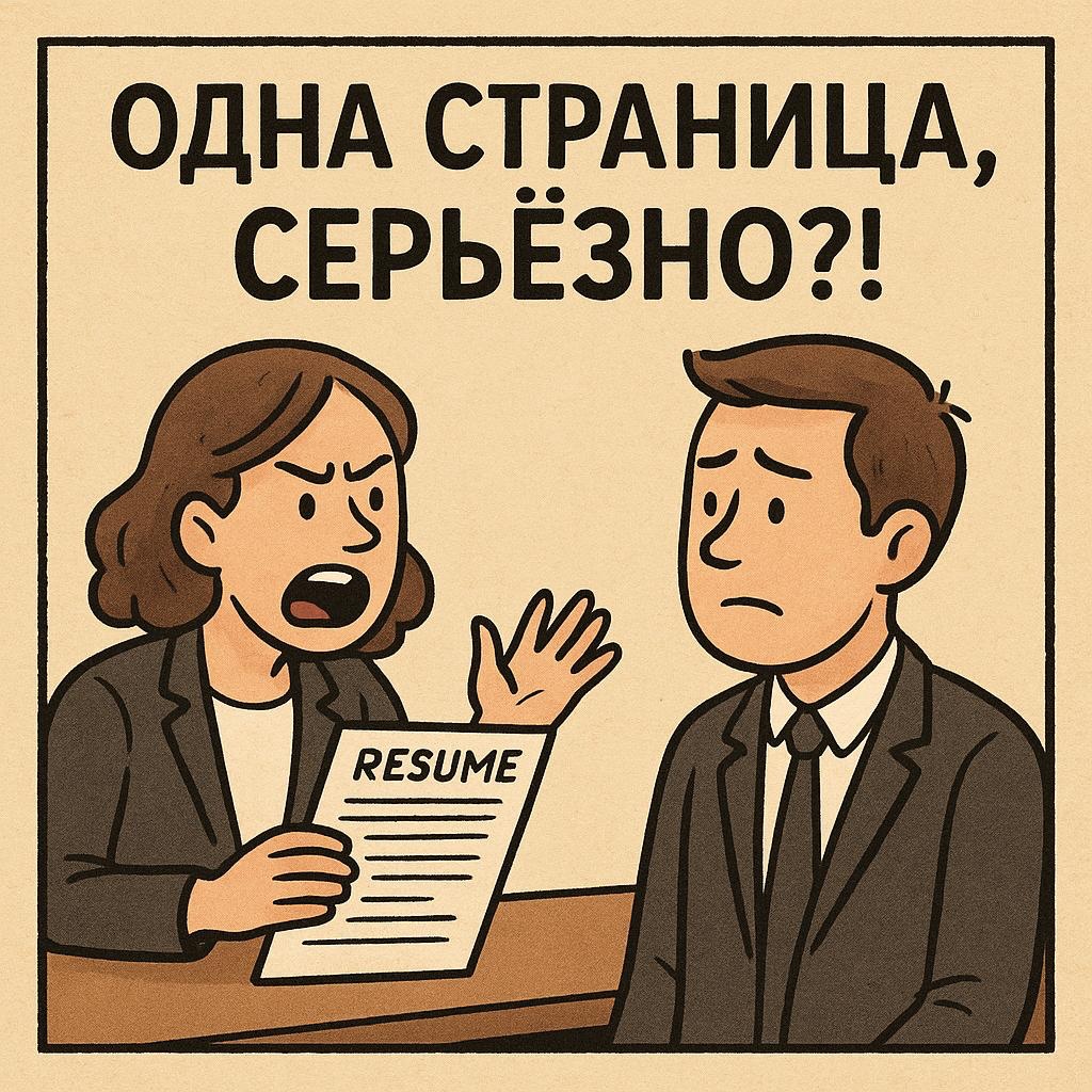🤨 «ОДНА СТРАНИЦА, СЕРЬЁЗНО?!» | Сетка — социальная сеть от hh.ru