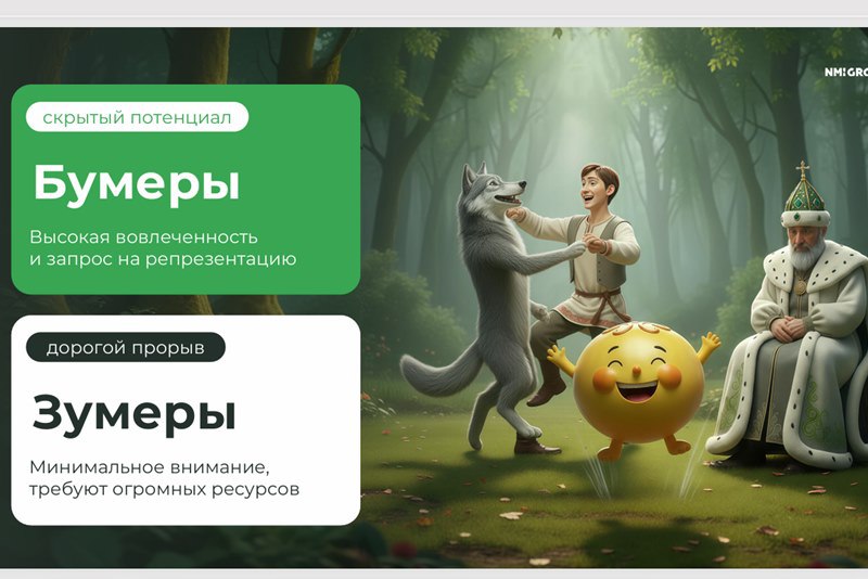 ⚡️ Согласно исследованию NMi Group, поколение бумеров (старше 60 лет) лучше всего запоминает рекламные идеи и брендовые характеристики, несмотря на свою критику рекламы
🔣 Между тем зумеры воспринимают... | Сетка — социальная сеть от hh.ru