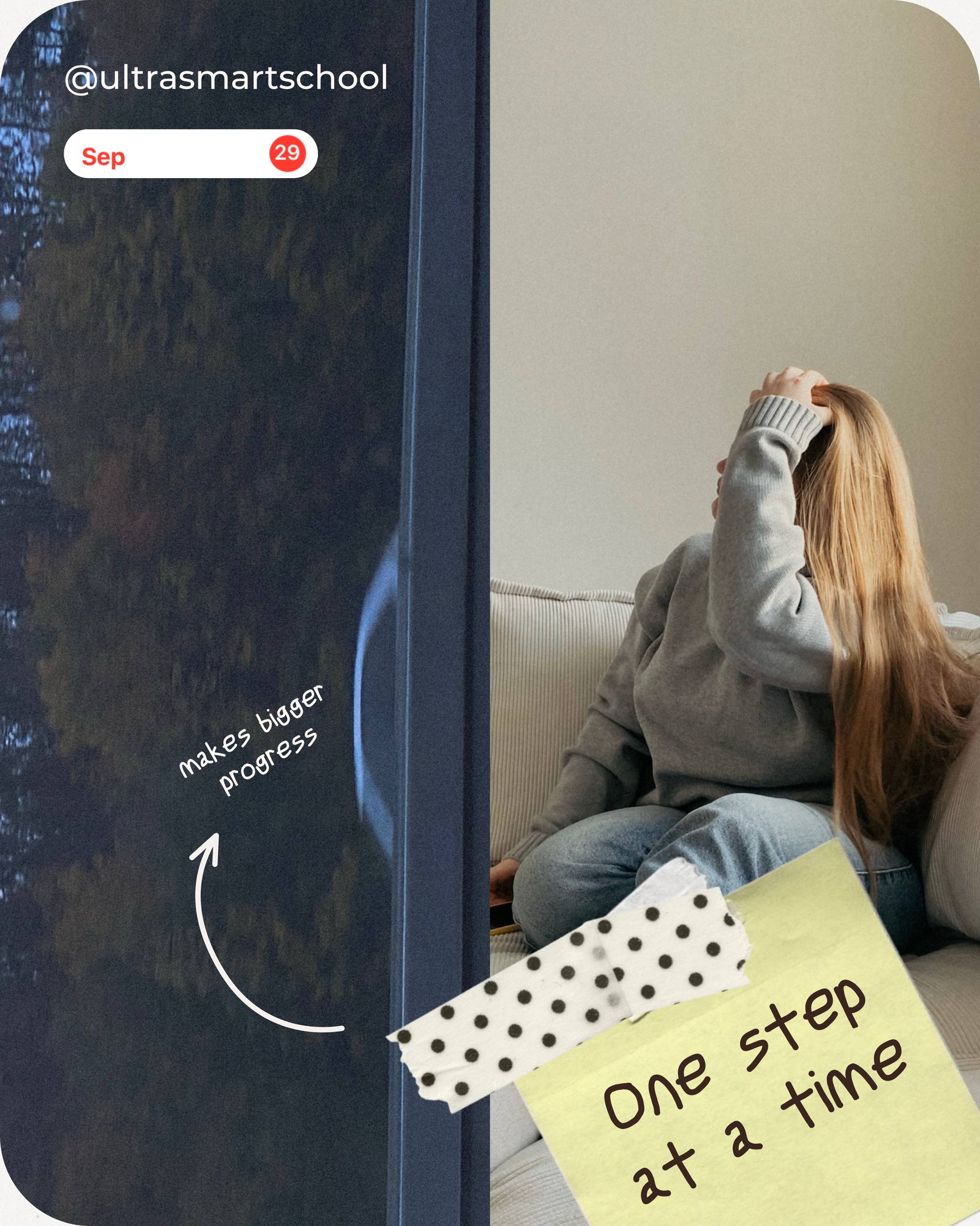 #мойпсихологговорит One step at a time…🤩
Новый учебный год всегда проверяет нас на прочность📚 И вот осеннее равноденствие уже случилось — дни становятся всё короче, а дел меньше не становится, и мозг ... | Сетка — социальная сеть от hh.ru