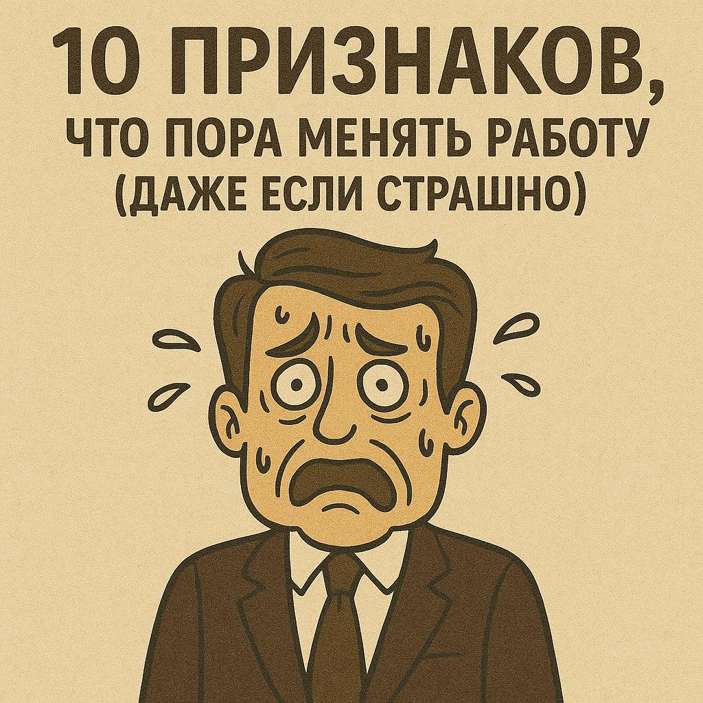 10 ПРИЗНАКОВ, ЧТО ПОРА МЕНЯТЬ РАБОТУ (ДАЖЕ ЕСЛИ СТРАШНО) | Сетка — социальная сеть от hh.ru