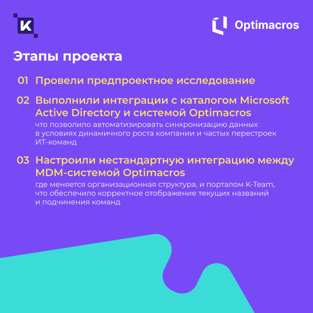 Внедрили брендированную HRM-платформу K-Team для ГК «Оптимакрос»🚀
Теперь в компании появилось единое информационное пространство для централизованного управления внутренними сервисами, коммуникациями ... | Сетка — социальная сеть от hh.ru