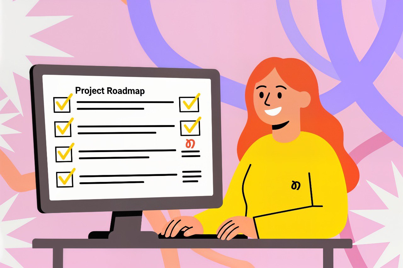 🚩✒️Почему вашему проекту необходима дорожная карта?
📎В новом материале NewBiz x SUPPORT AGENCY рассказываем, как правильно составлять roadmap, зачем она нужна и как помогает команде двигаться к цели б... | Сетка — социальная сеть от hh.ru