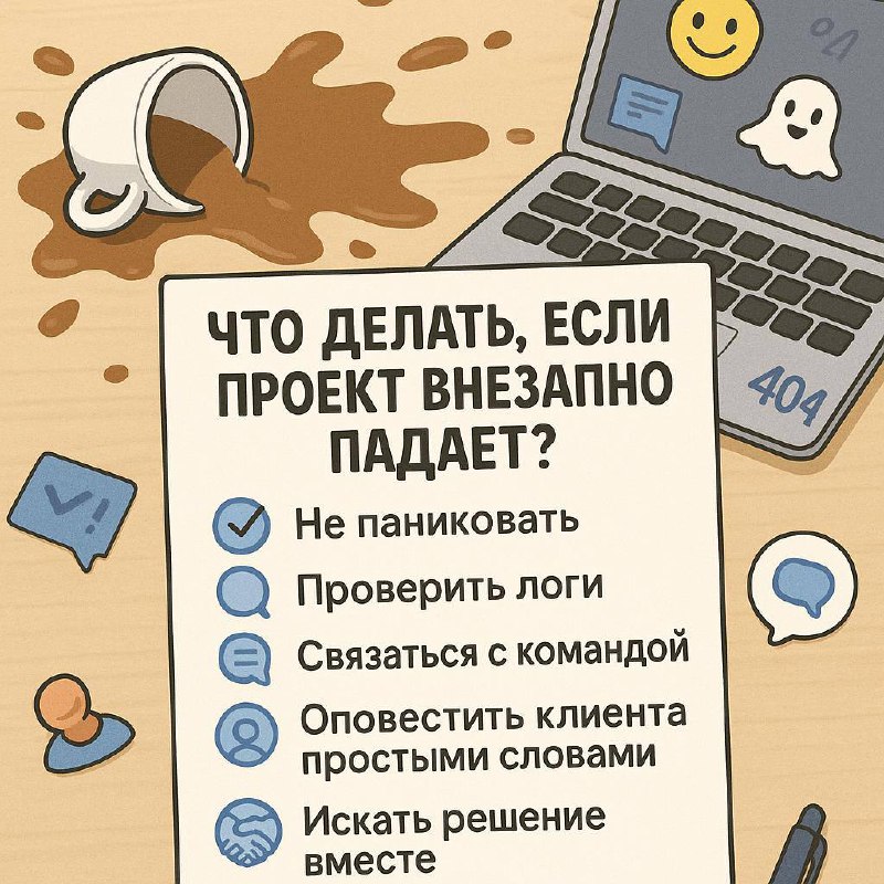 🛠️ “Как мы спасаем проекты, когда всё внезапно падает”
Поговорим честно — даже если команда из одних синьоров, проект иногда сыпется внезапно, как кофе в пятничной кружке | Сетка — социальная сеть от hh.ru