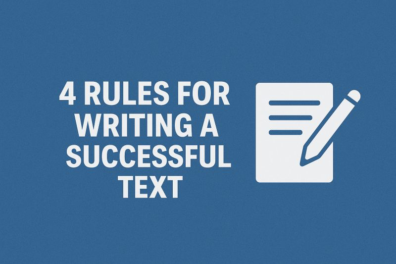 🖇️ 4 правила для написания успешного текста: | Сетка — социальная сеть от hh.ru