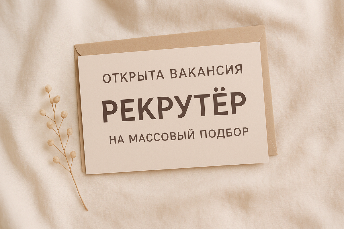 🚀 Вакансия: Рекрутер на массовый подбор (можно без опыта) | Сетка — социальная сеть от hh.ru