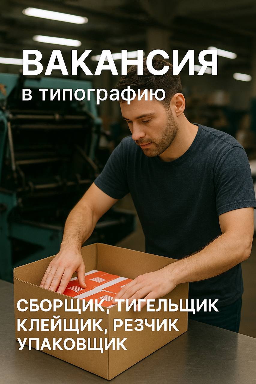 🚨 ВАКАНСИЯ в типографию «РПК СТАР» 🚨
📍 Москва, Волоколамское шоссе
💼 Полная занятость / подработка
💵 Оплата: от 3 300 ₽/день
Ищем:
— Сборщиков
— Тигельщиков
— Клейщиков
— Резчиков
— Упаковщиков
🔹 Обяз... | Сетка — социальная сеть от hh.ru