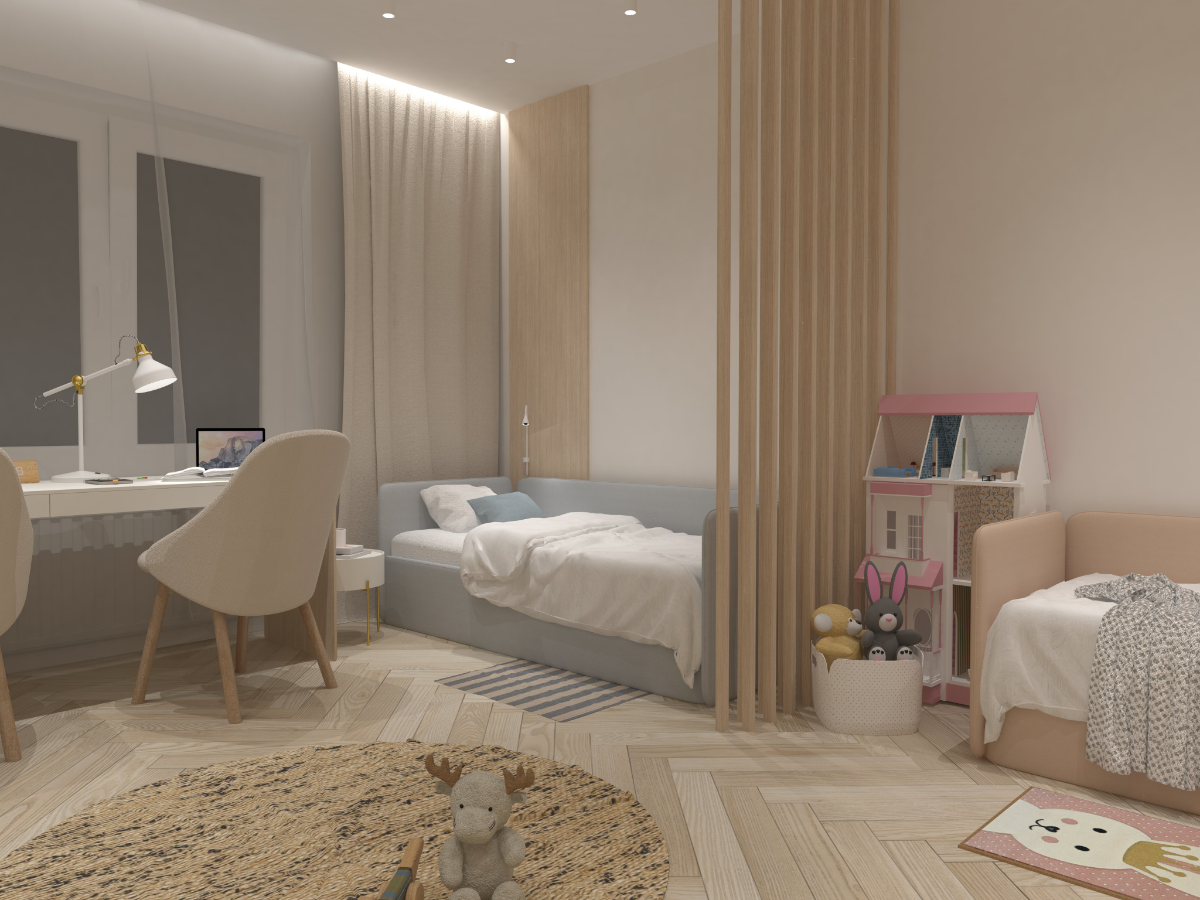 ☀️  Интерьер детской комнаты (19 кв.м.). Санкт-Петербург | Сетка — социальная сеть от hh.ru