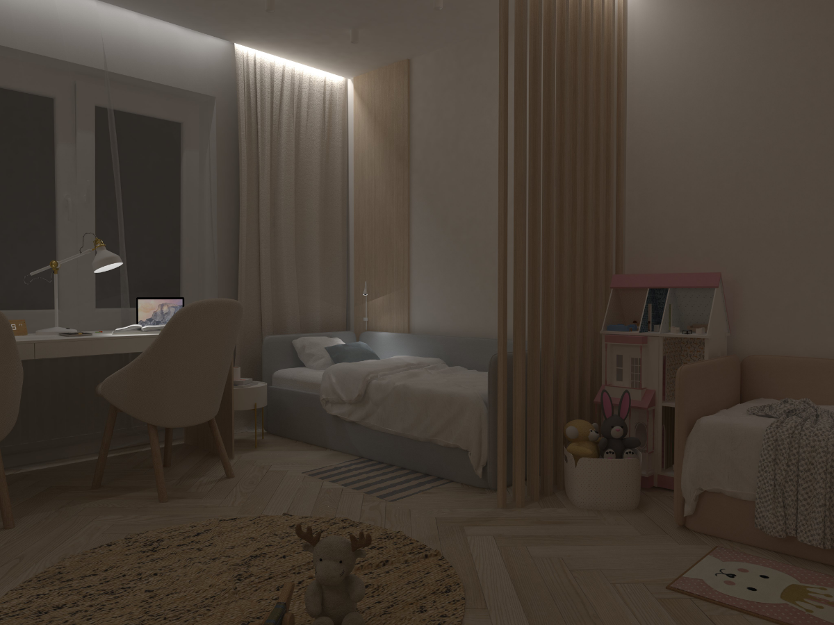 ☀️  Интерьер детской комнаты (19 кв.м.). Санкт-Петербург | Сетка — социальная сеть от hh.ru