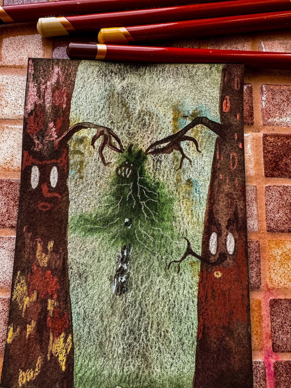 День 2/31 “Таинственная поляна»
Однажды в древний лес пробрался чужак, он притворился своим.
Он пустилою корни и пытался переплести ветви так, чтобы подчинить себе весь лес | Сетка — социальная сеть от hh.ru