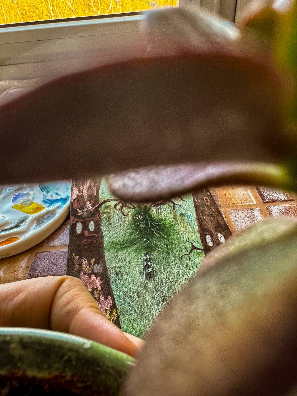 День 2/31 “Таинственная поляна»
Однажды в древний лес пробрался чужак, он притворился своим.
Он пустилою корни и пытался переплести ветви так, чтобы подчинить себе весь лес | Сетка — социальная сеть от hh.ru