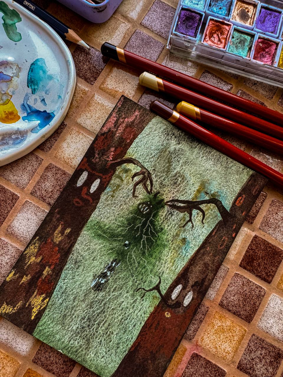 День 2/31 “Таинственная поляна»
Однажды в древний лес пробрался чужак, он притворился своим.
Он пустилою корни и пытался переплести ветви так, чтобы подчинить себе весь лес | Сетка — социальная сеть от hh.ru