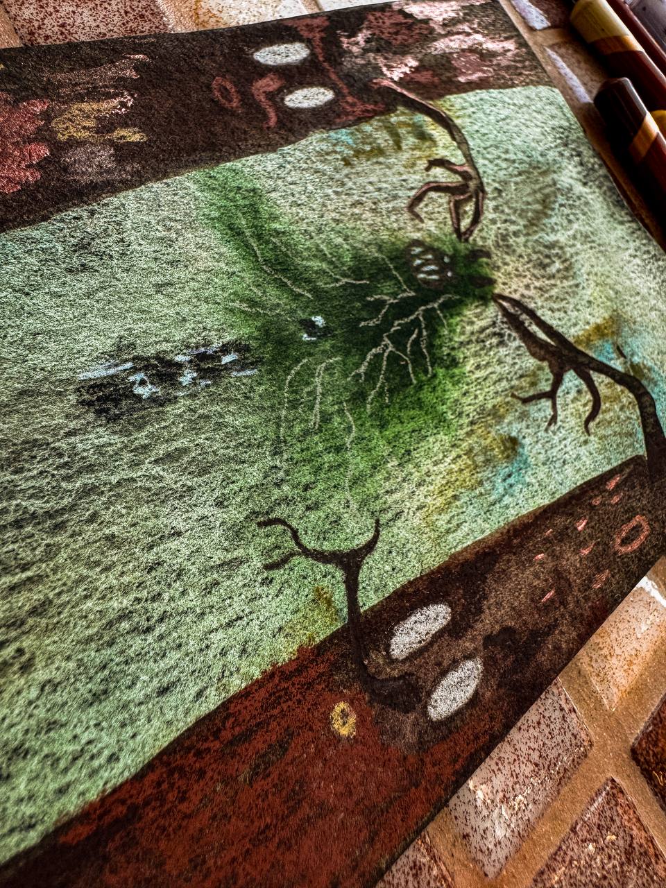 День 2/31 “Таинственная поляна»
Однажды в древний лес пробрался чужак, он притворился своим.
Он пустилою корни и пытался переплести ветви так, чтобы подчинить себе весь лес | Сетка — социальная сеть от hh.ru