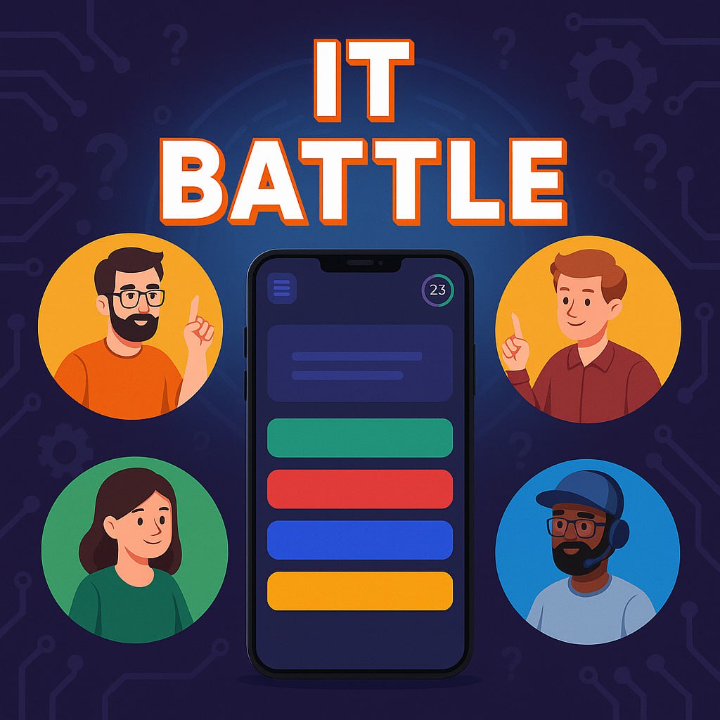 Коллеги, привет!
➡️ Знакомьтесь с игрой IT BATTLE — уникальной интеллектуальной викториной, созданной специально для специалистов в сфере IT!
Что ждёт игроков в IT BATTLE:
➖ Персонализация: каждый игр... | Сетка — социальная сеть от hh.ru