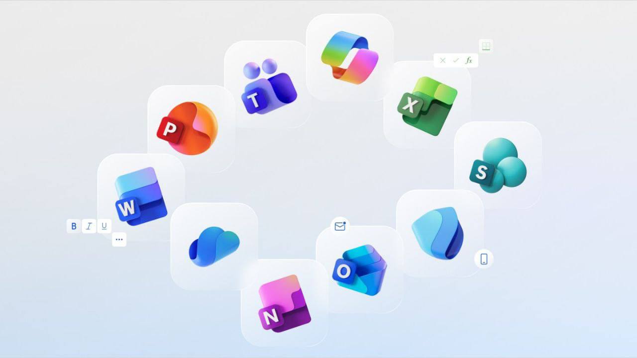 Liquid Glass на минималках
Microsoft показали новые иконки своих офисных приложений. Это первое обновление с 2018 года
Вообще выглядит бодро. Мне дико нравятся все вот эти стекляшки и матовые штучки | Сетка — социальная сеть от hh.ru