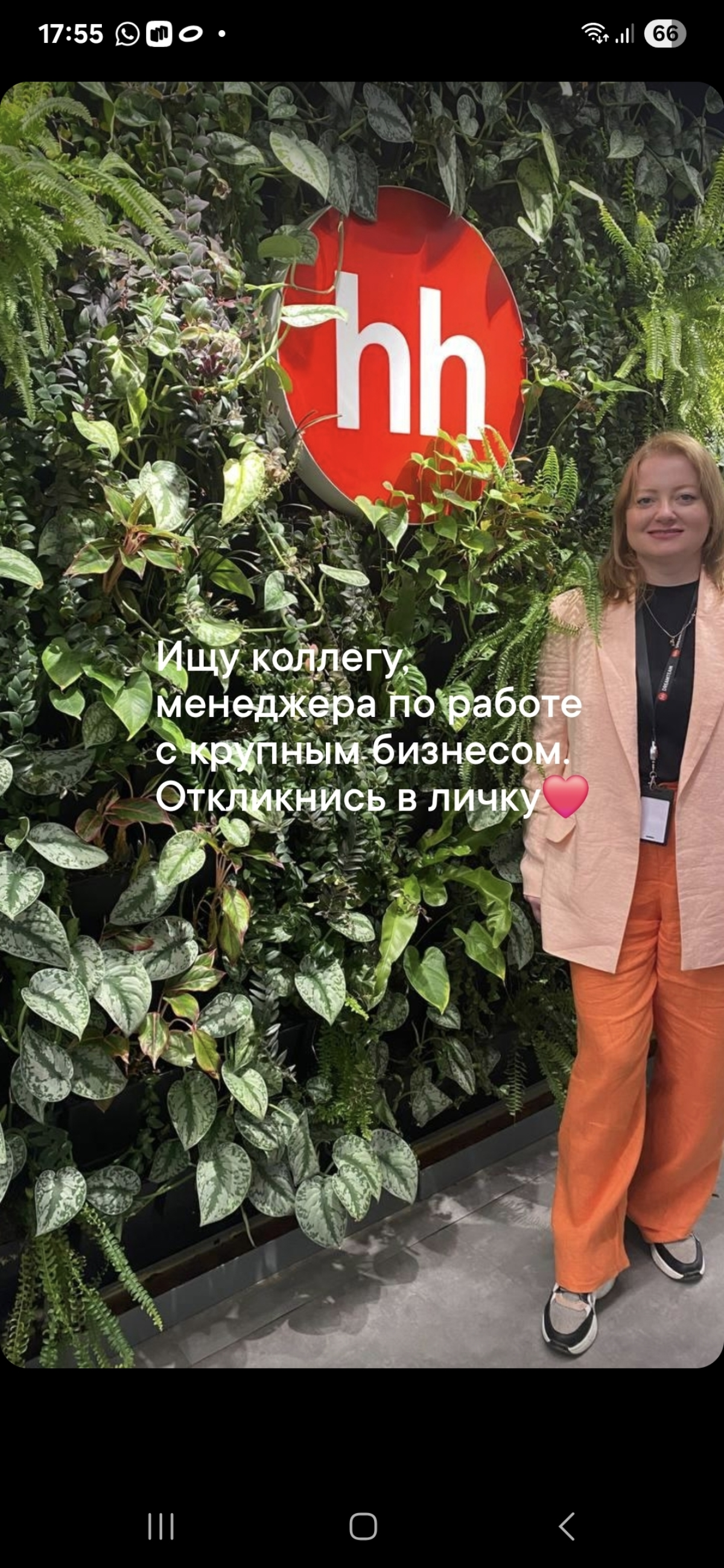 Ищу коллегу, менеджера по работе с крупным бизнесом. | Сетка — социальная сеть от hh.ru