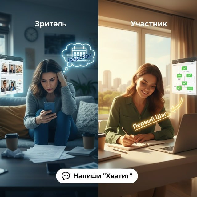 Кто ты : зритель или участник?
Смотришь на успехи других, сохраняешь сторис с советами, но сам всё откладываешь на "когда-нибудь"?
Знакомо? Я тоже через это проходила 😅
Есть два типа людей:
👀 Зрители ... | Сетка — социальная сеть от hh.ru