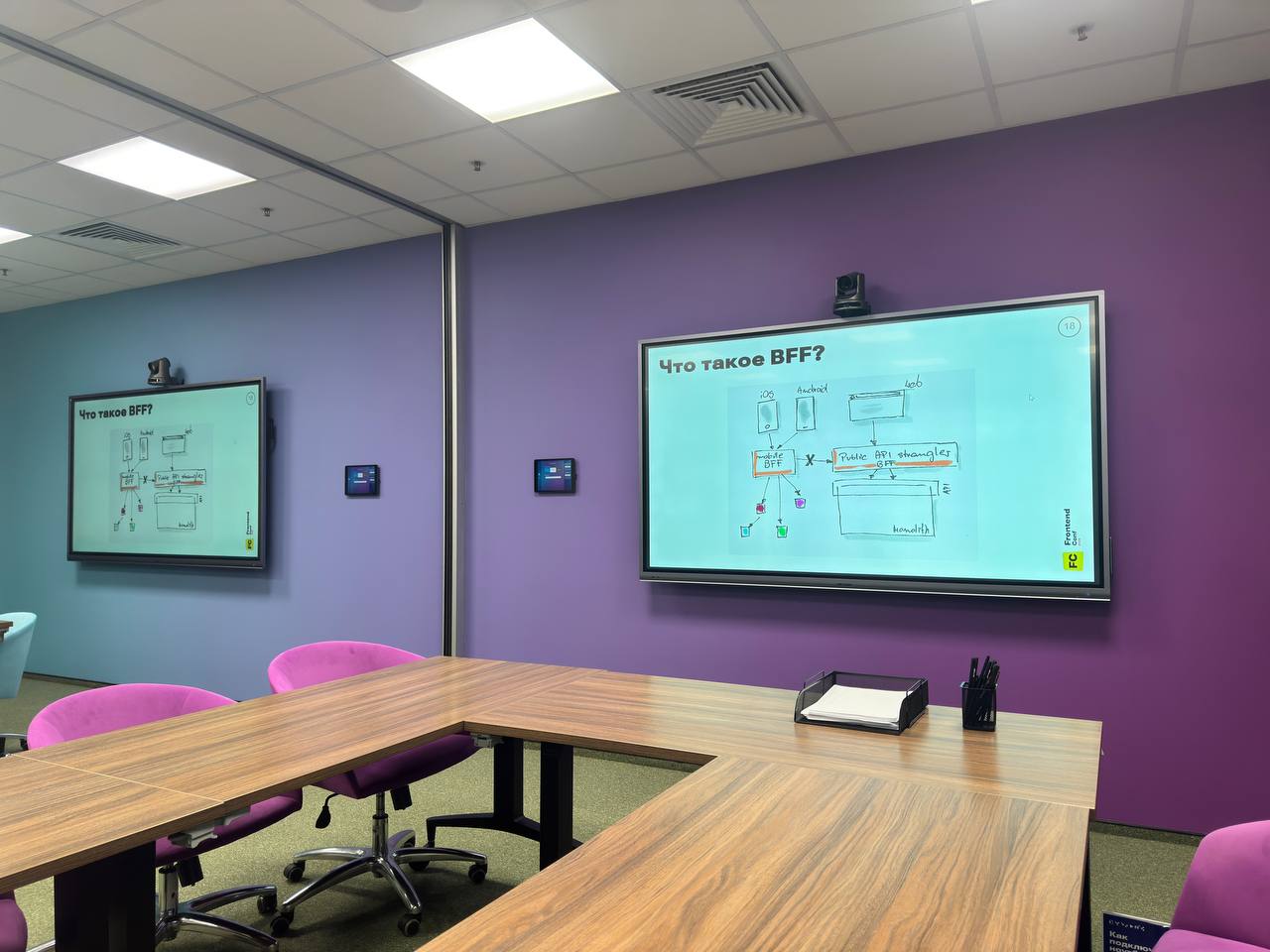 Провели еще один внутренний митап по фронтенду. Не смотря на все преграды и отобранный лекторий, который мы заранее бронировали, все получилось и получилось хорошо | Сетка — социальная сеть от hh.ru