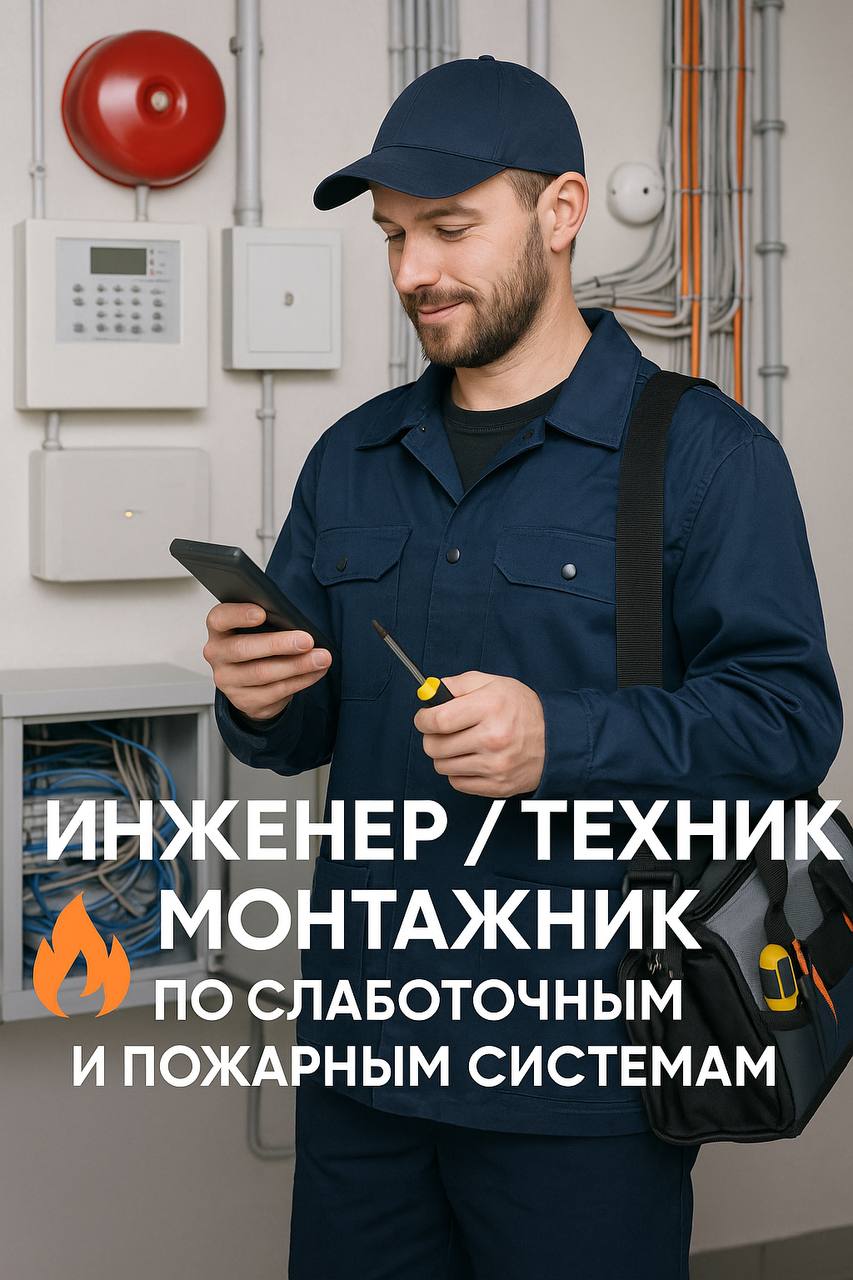 🛠 Вакансия: Инженер / Техник / Монтажник (слаботочные и пожарные системы)
📍 Офис: Зеленоград (развозка от МЦД Крюково)
🚐 Работа разъездная (30–35 объектов в Москве)
🔹 Обязанности:
• Техобслуживание об... | Сетка — социальная сеть от hh.ru
