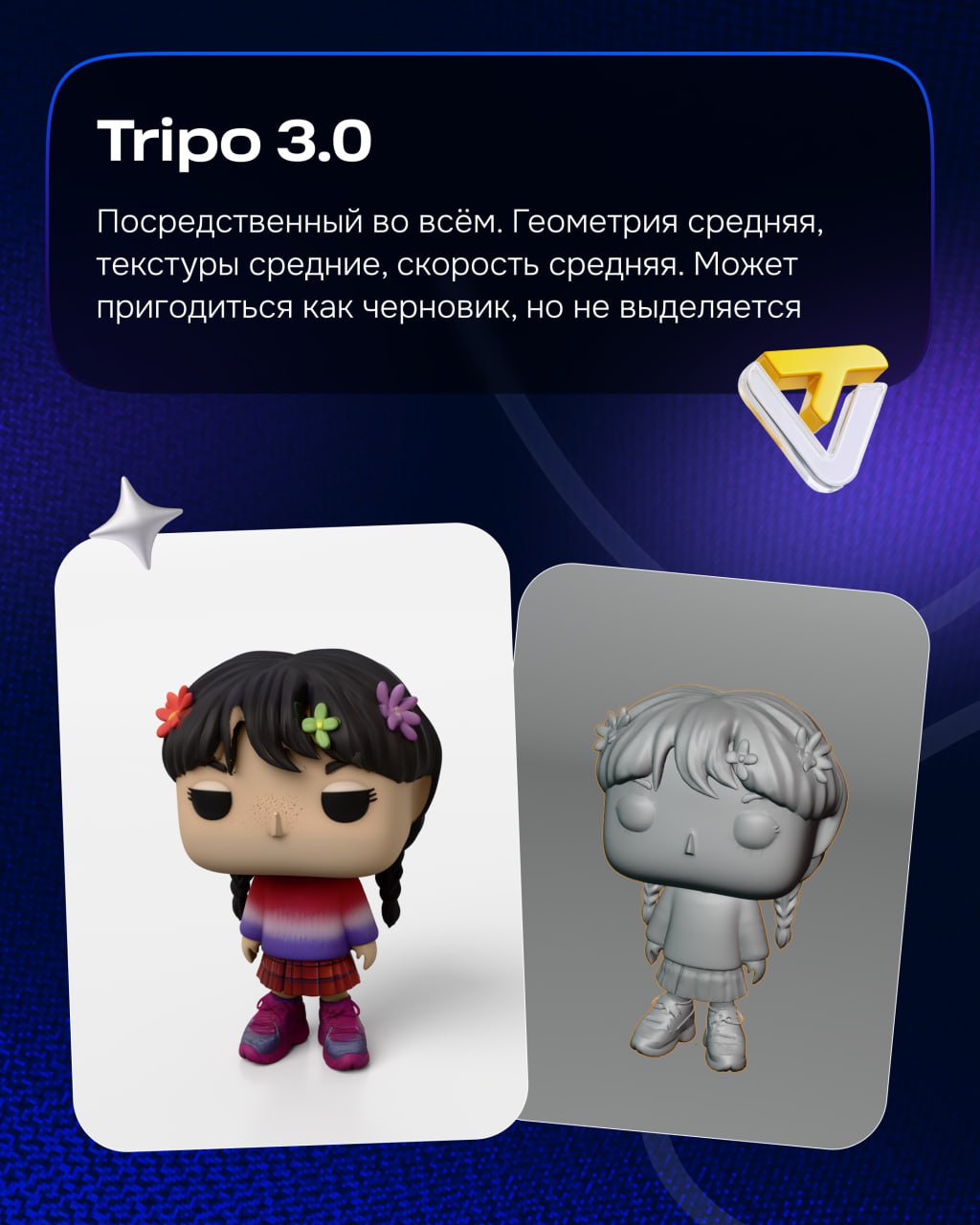 3D-ИИ генераторы в 2025: технологическая гонка и трезвый взгляд
Роман Козырев, лид 3d юнита ЦЕХ
Где генеративный 3D действительно полезен
Текущая ценность нейросетей — в скорости и свободе эксперимент... | Сетка — социальная сеть от hh.ru