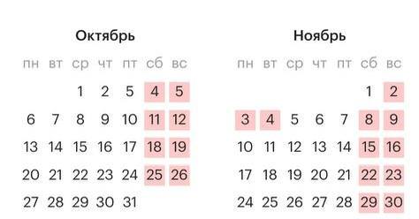 Шестидневка ждёт россиян уже в этом месяце — в последнюю неделю октября они будут работать дольше на один день. Всё из-за переноса выходного дня субботы с 1 ноября на 3 число | Сетка — социальная сеть от hh.ru