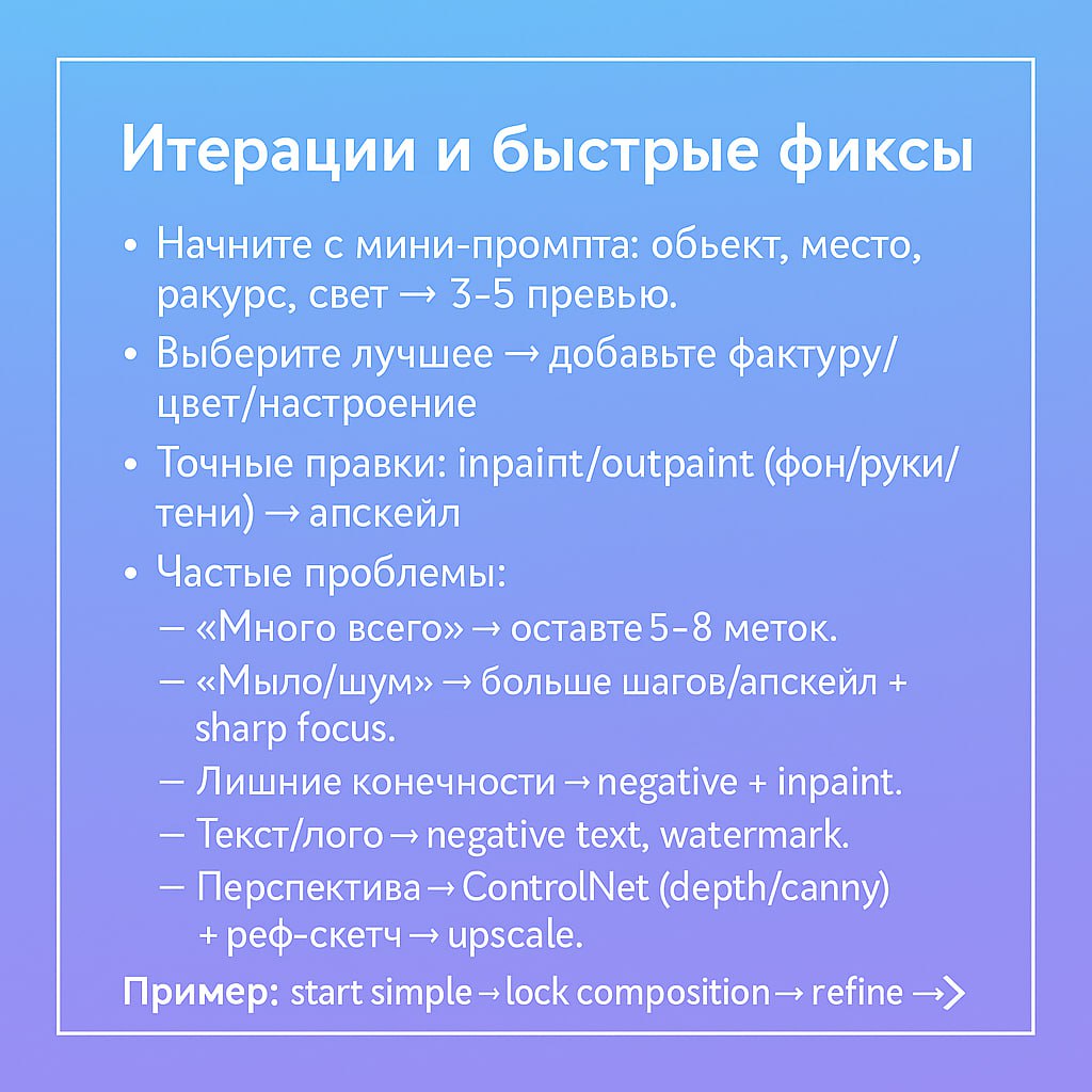 🚨 Генерация, которая сводит с ума: хватит это терпеть!
Самая частая проблема у всех, кто сталкивается с генерацией изображений - это:
Запускаешь генерацию картинки, тратишь кучу времени на промпт, пол... | Сетка — социальная сеть от hh.ru