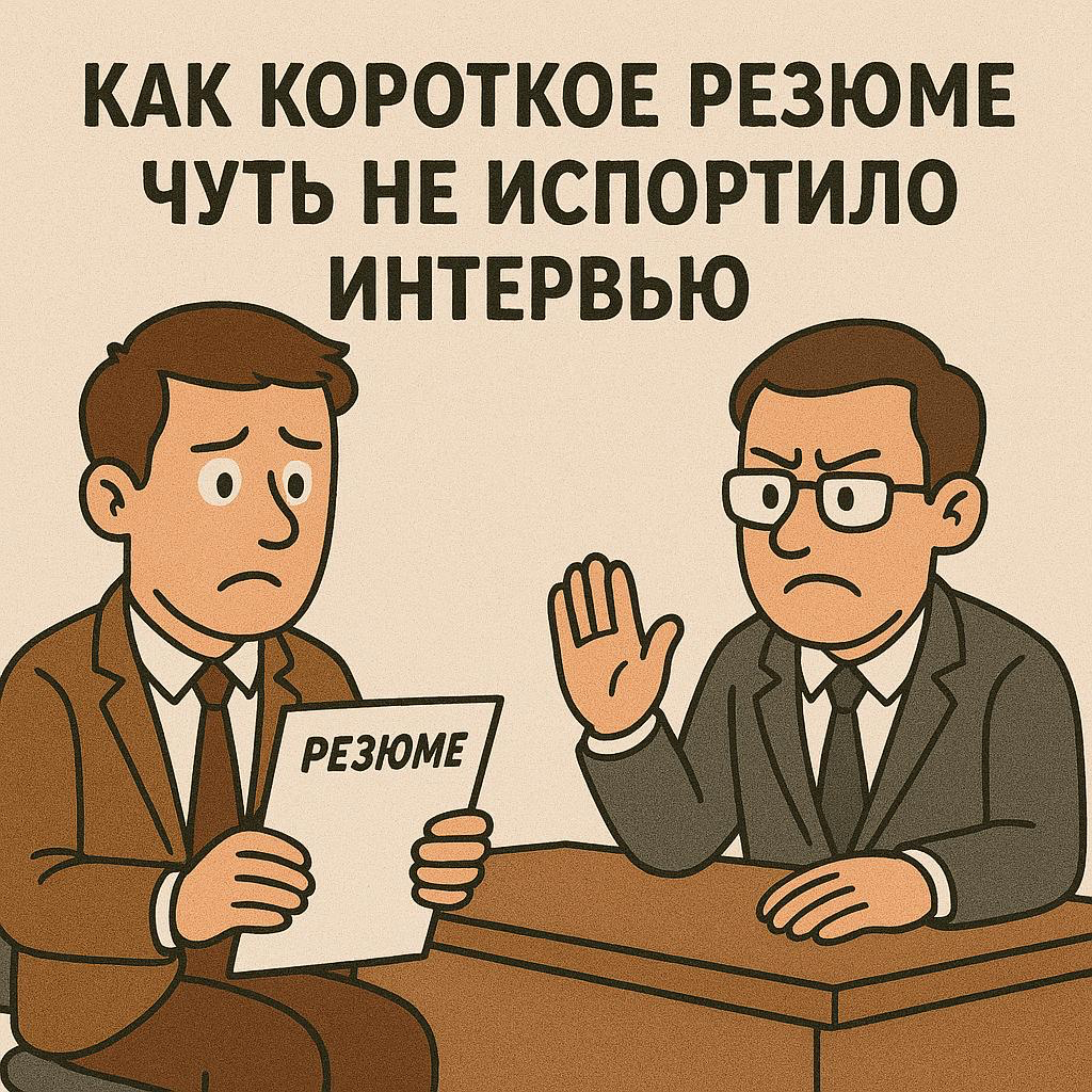 📄 КАК КОРОТКОЕ РЕЗЮМЕ ЧУТЬ НЕ ИСПОРТИЛО ИНТЕРВЬЮ | Сетка — социальная сеть от hh.ru