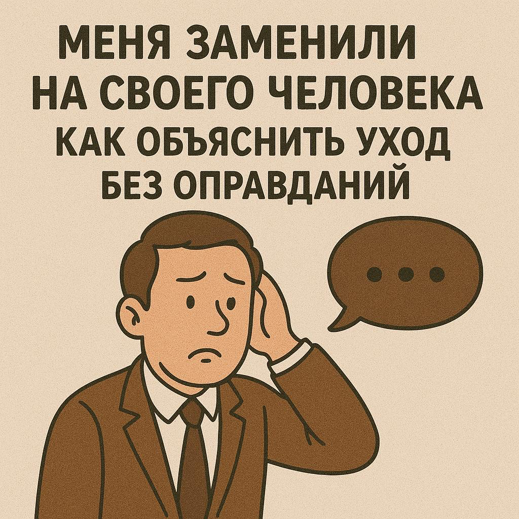 😅 «МЕНЯ ЗАМЕНИЛИ НА СВОЕГО ЧЕЛОВЕКА» – КАК ОБЪЯСНИТЬ УХОД Б | Сетка — социальная сеть от hh.ru