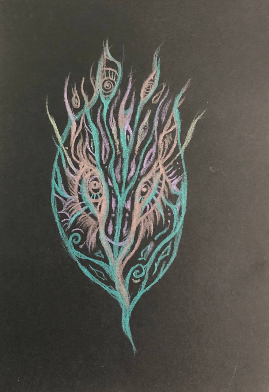 🌀 Абстракция, созданная дважды
❓Почему дважды?
Я вспомнила, что уже видела её.
Когда посмотрела на рисунок ✍️ поняла, что он мне знаком. Да, так бывает. И сны становятся реальностью | Сетка — социальная сеть от hh.ru