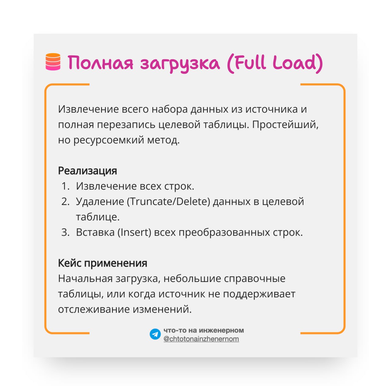 Способы загрузки данных
В нашей инженерской работе часто приходится сталкиваться с задачами создания витрин данных, миграции с одного источника на другой и регулярного обновления данных | Сетка — социальная сеть от hh.ru