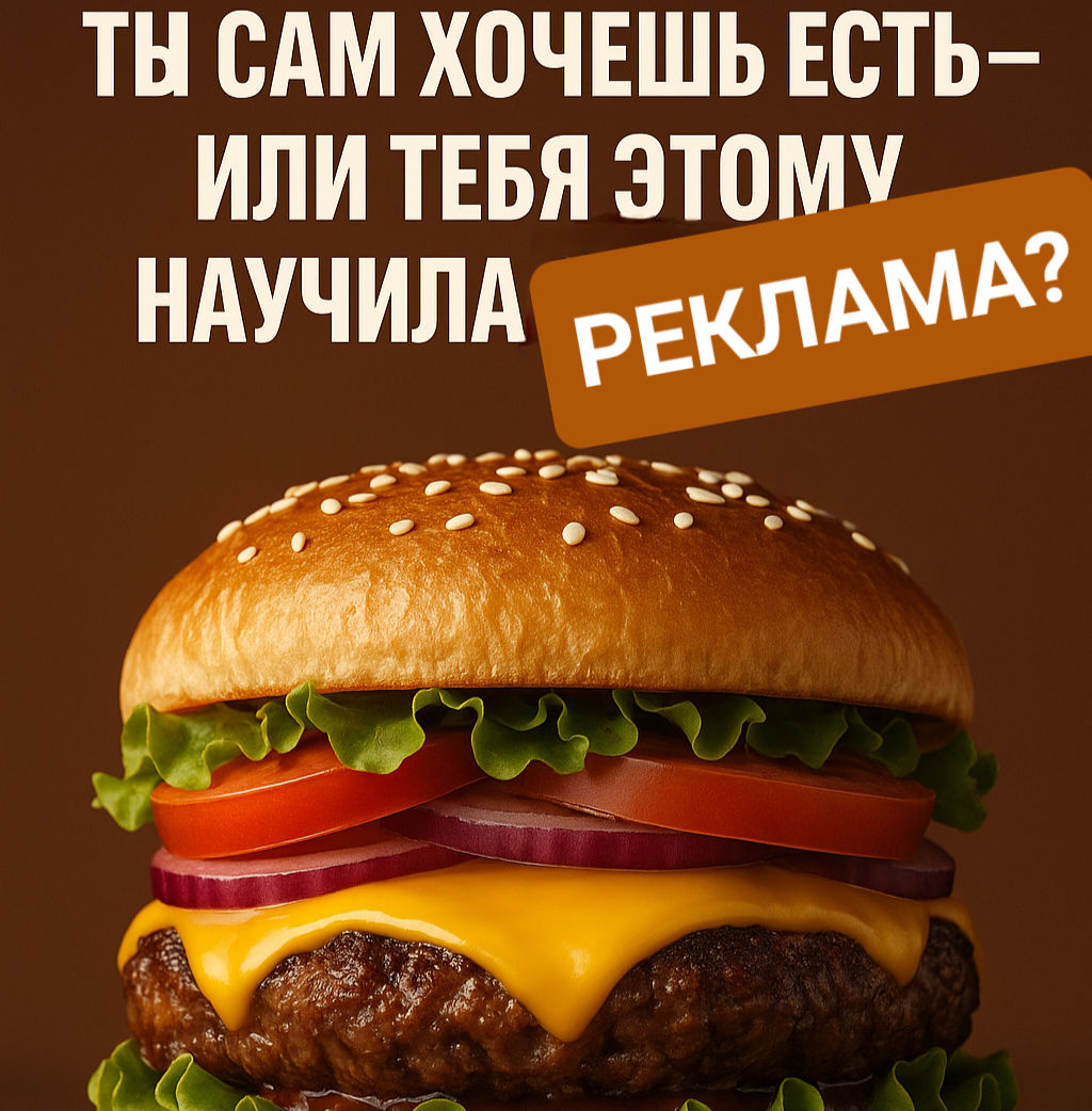 🔥🔥 Ты сам хочешь есть — или тебя этому научила реклама?🔥 | Сетка — социальная сеть от hh.ru