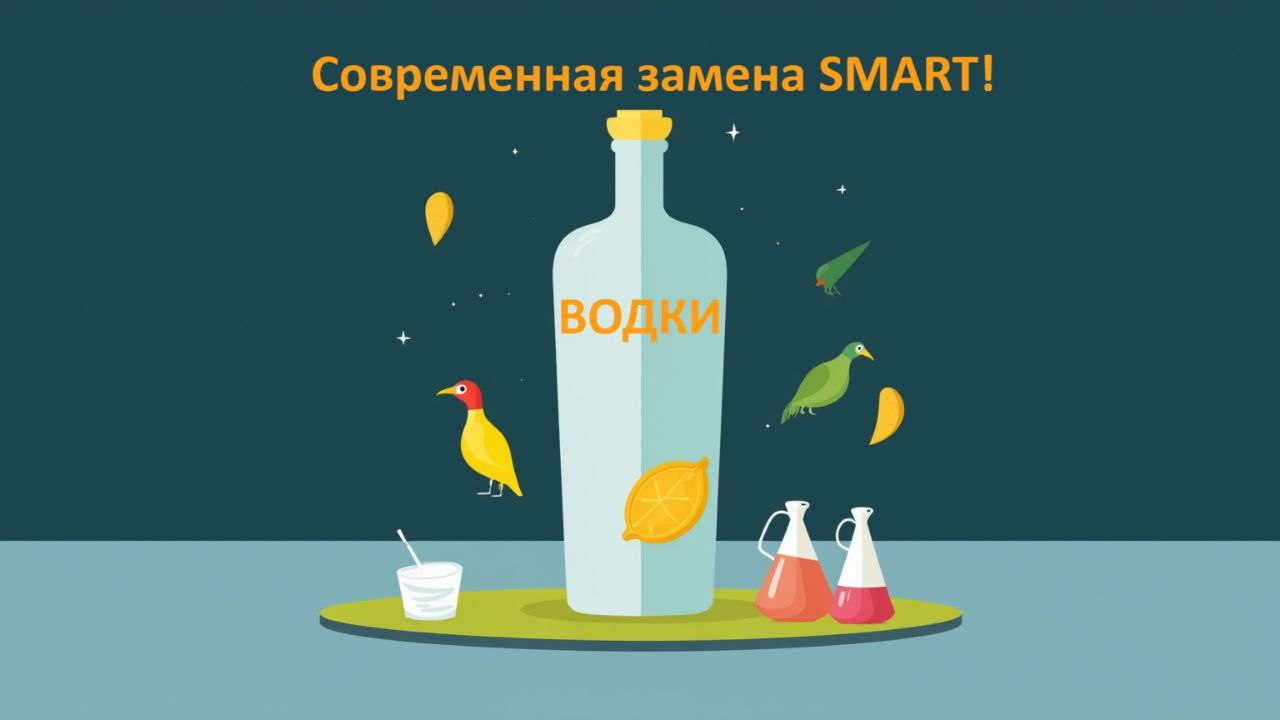 🔥 ВОДКИ вместо SMART: по-нашему, с душой, драйвом и результатом 🥃
Помнишь, как все учили ставить цели по SMART?
— Конкретные, Измеримые, Достижимые... 🥱
Скука смертная | Сетка — социальная сеть от hh.ru