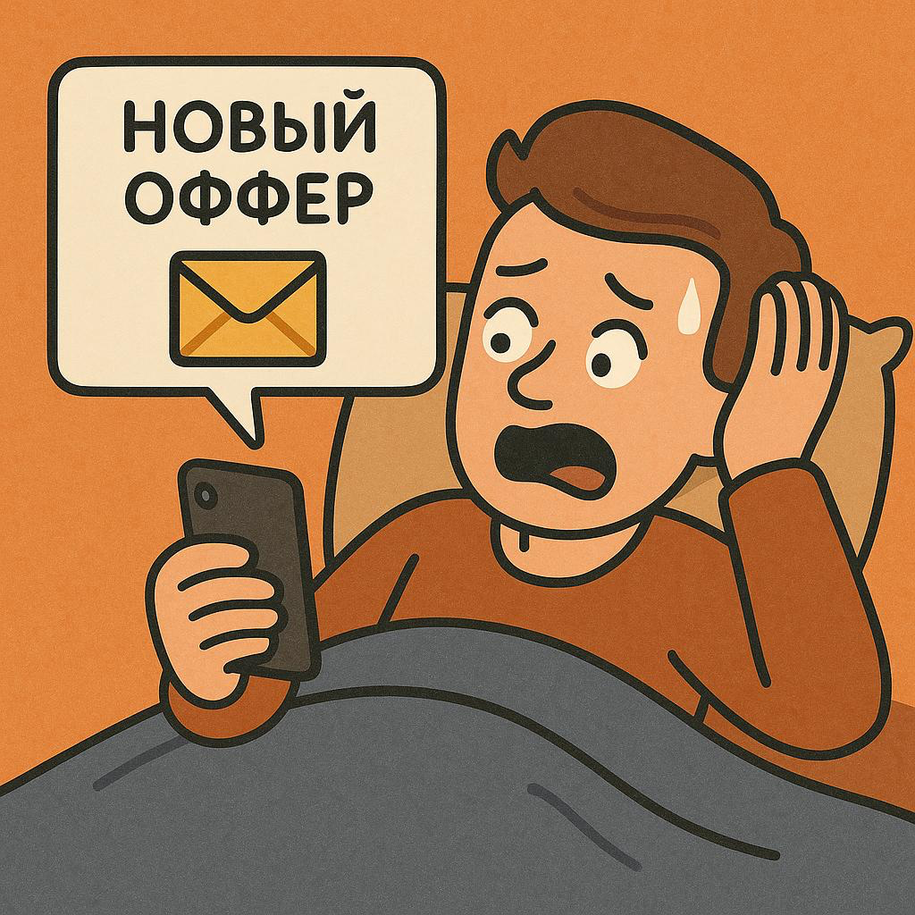 😶 ПОЧЕМУ НОВЫЕ ОФФЕРЫ ПРИХОДЯТ В САМЫЙ НЕУДОБНЫЙ МОМЕНТ | Сетка — социальная сеть от hh.ru
