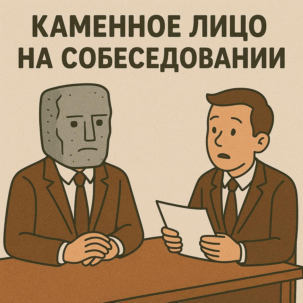 😐 КАМЕННОЕ ЛИЦО НА СОБЕСЕДОВАНИИ | Сетка — социальная сеть от hh.ru