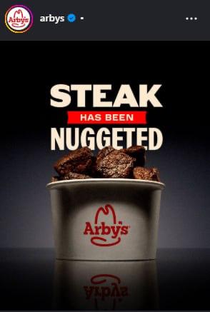 Респект этим ребятам за смекалочку: американская сеть Arby’s выпустила стейк-наггетсы | Сетка — социальная сеть от hh.ru