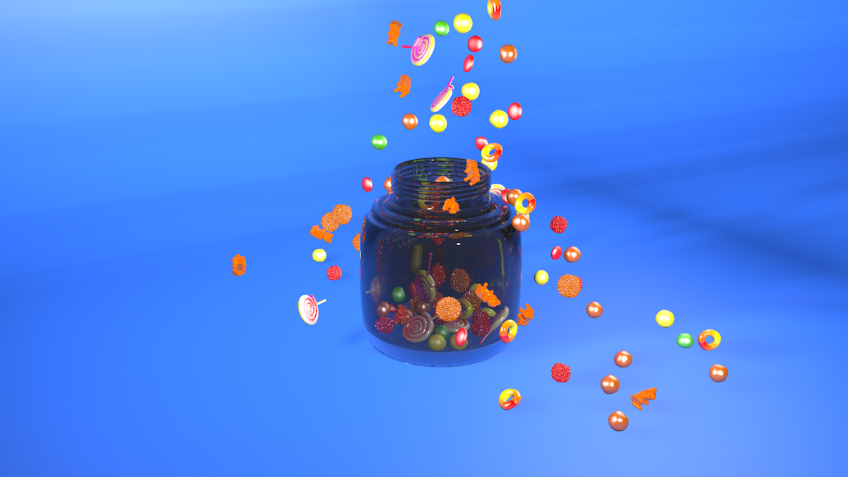 Немного сладостей в ленту ) cinema 4d | Сетка — социальная сеть от hh.ru